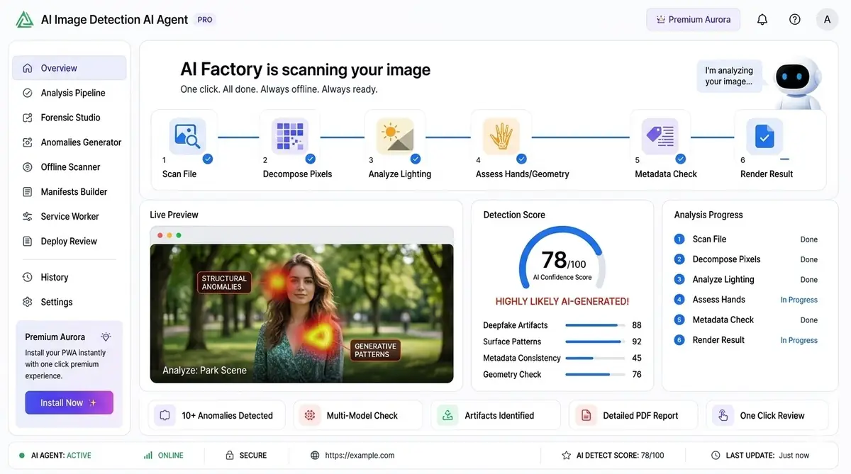 AI RTF to PDF converter dashboard — example of the AI tool dashboard software